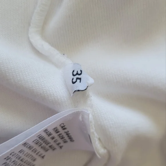 Vintage White Terry Cloth Short Sleeve Hooded Zip Up - Picture 7 of 7